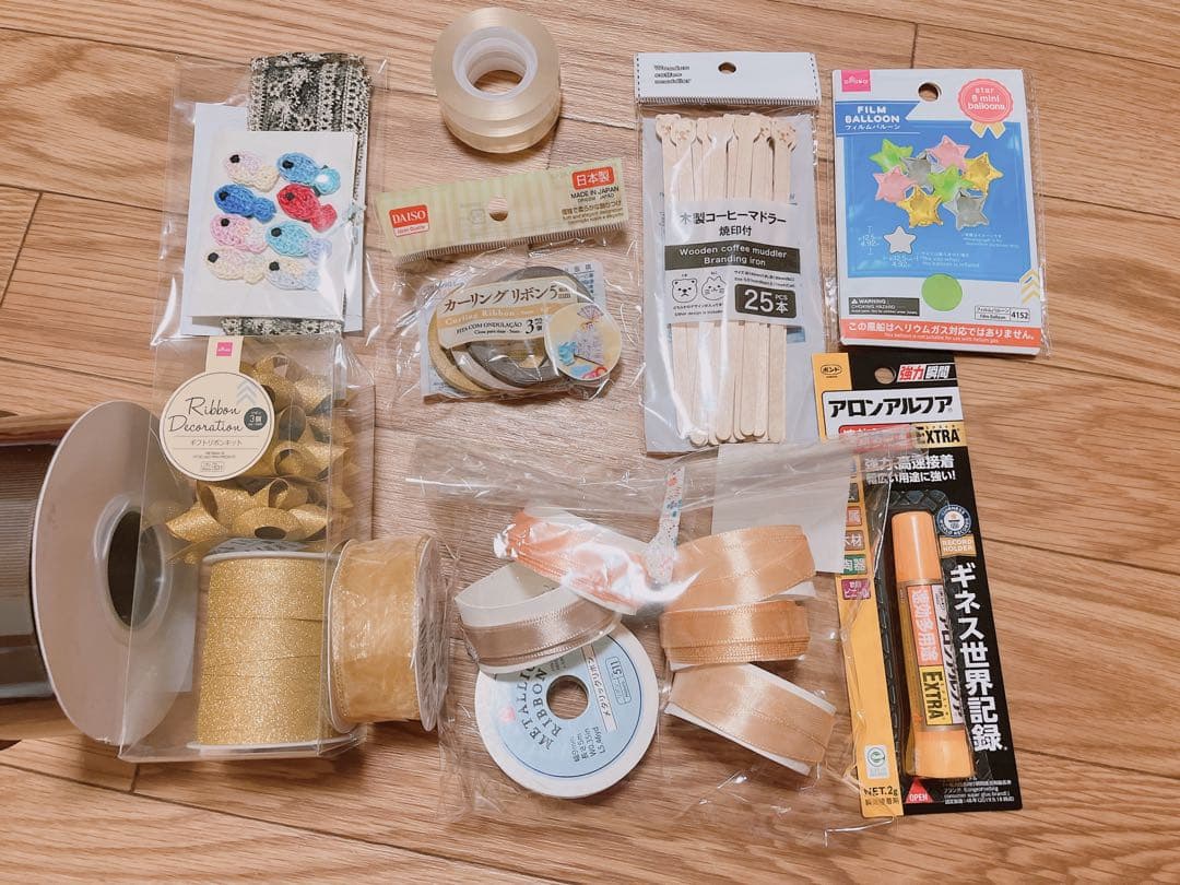 オムツケーキの材料