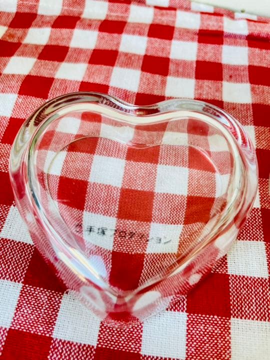 鉄腕アトム　ウランちゃん　手塚プロダクション　ハート型蓋付きガラスケース　レトロ