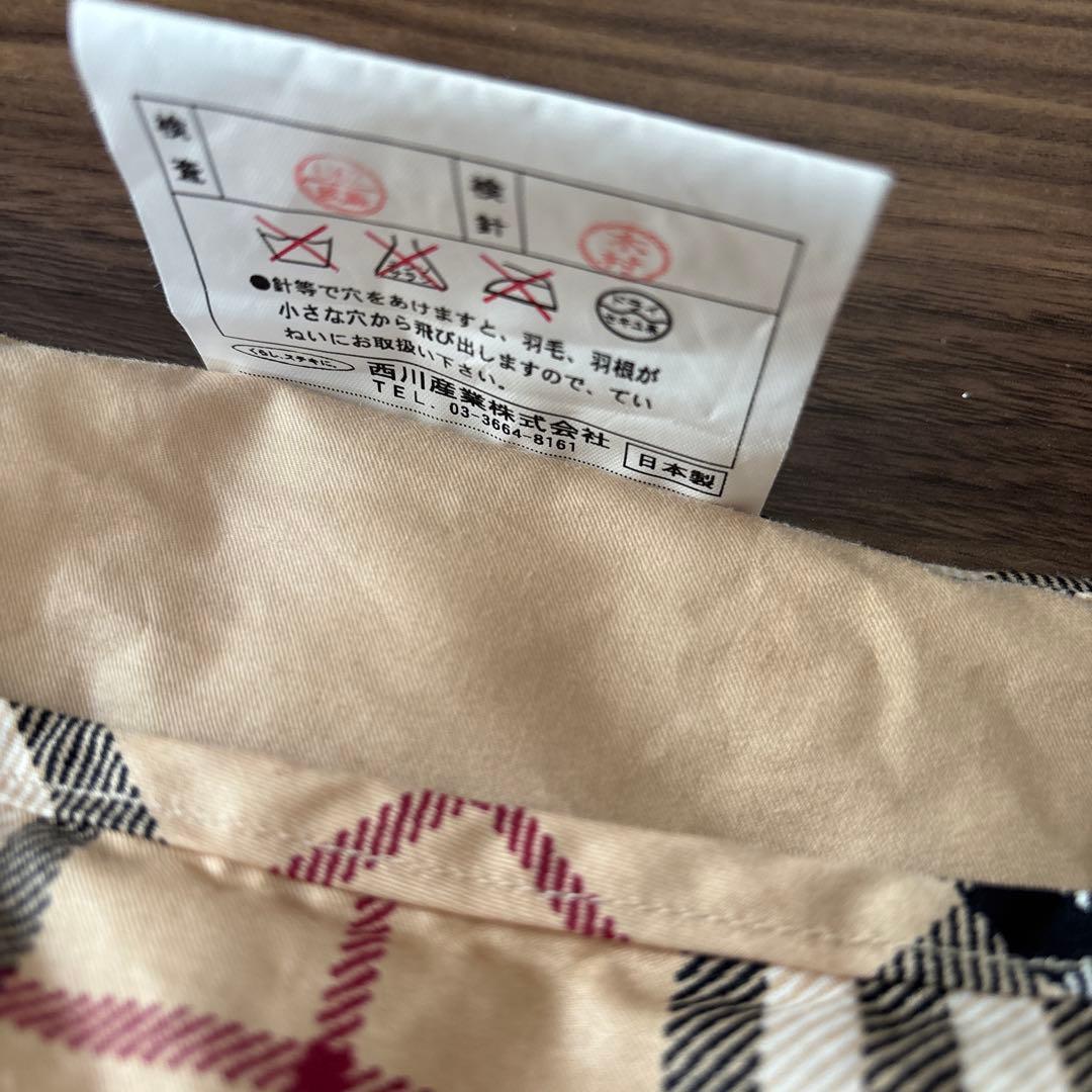 BURBERRY バーバリー羽毛ひざ掛け 日本製 ブランケット