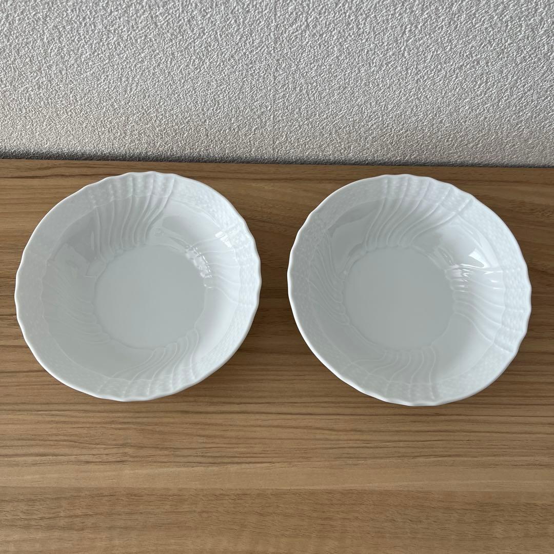 新品未使用　リチャード ジノリ　ベッキオホワイトプレート　フルーツソーサーセット