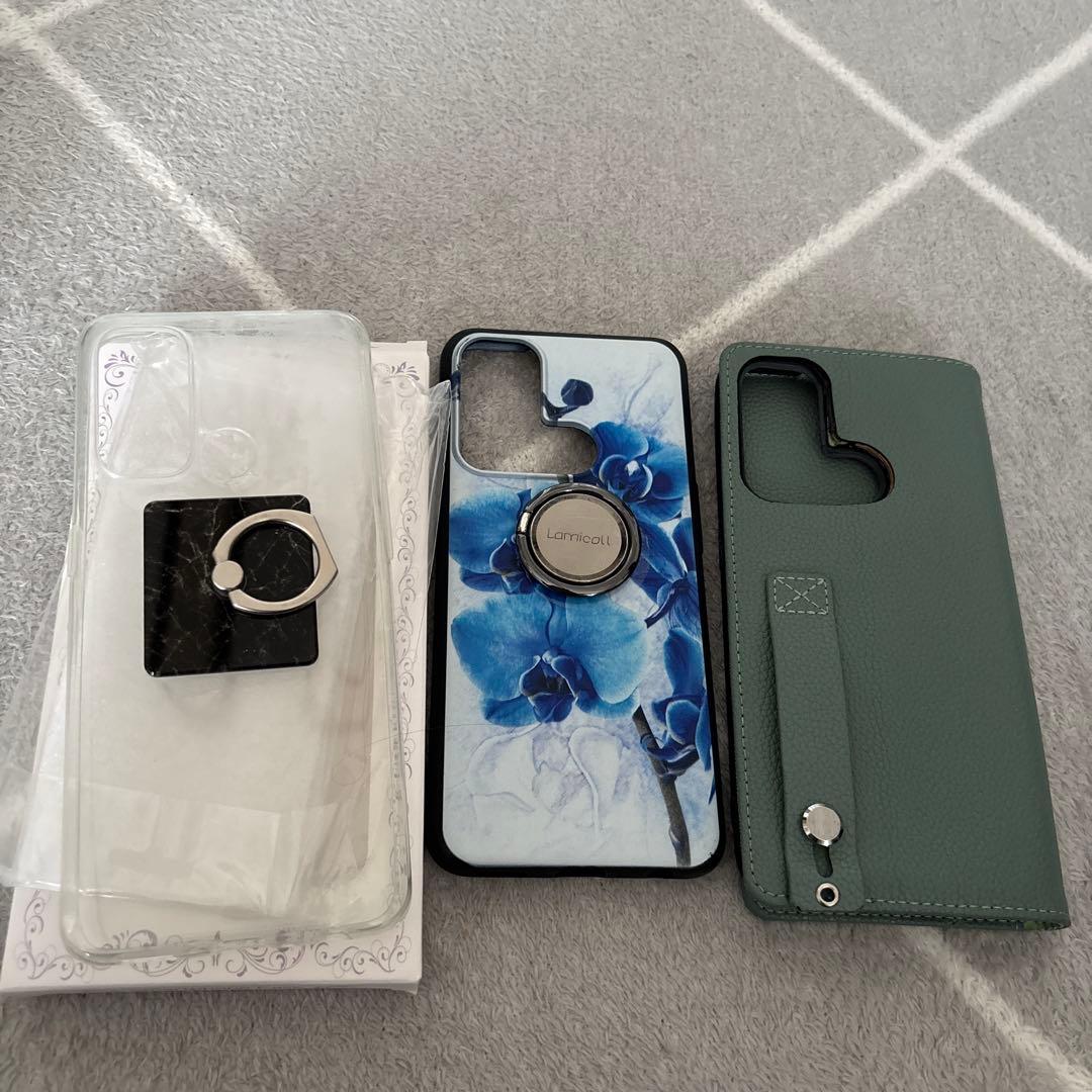 OPPO Reno5 A シルバーブラック 本体　箱（付属品あり）ケース3個付き