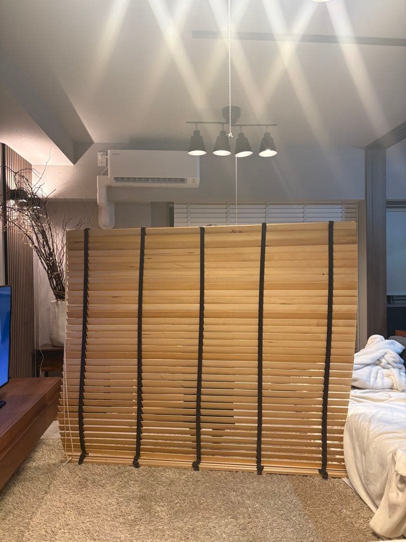 <サンレジャン> ウッドブラインド 大型