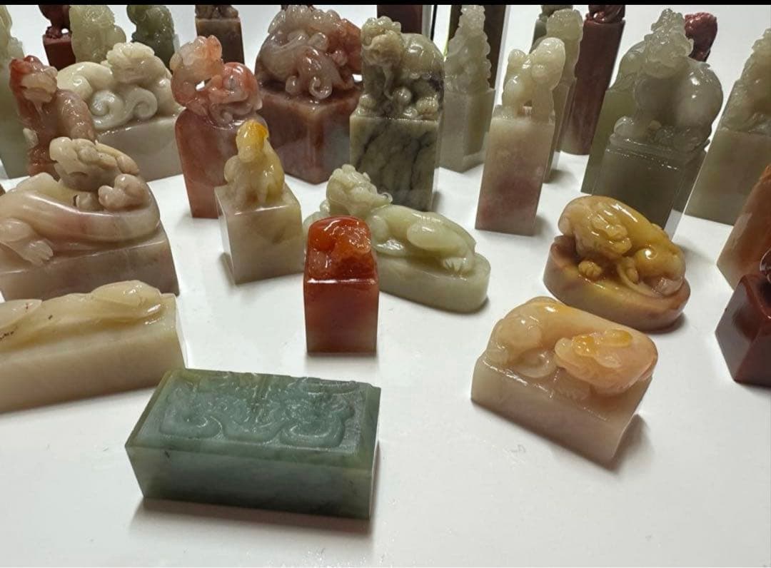 新品未使用　篆刻　印材　印石　まとめ　書道　落款　遊印　45点③