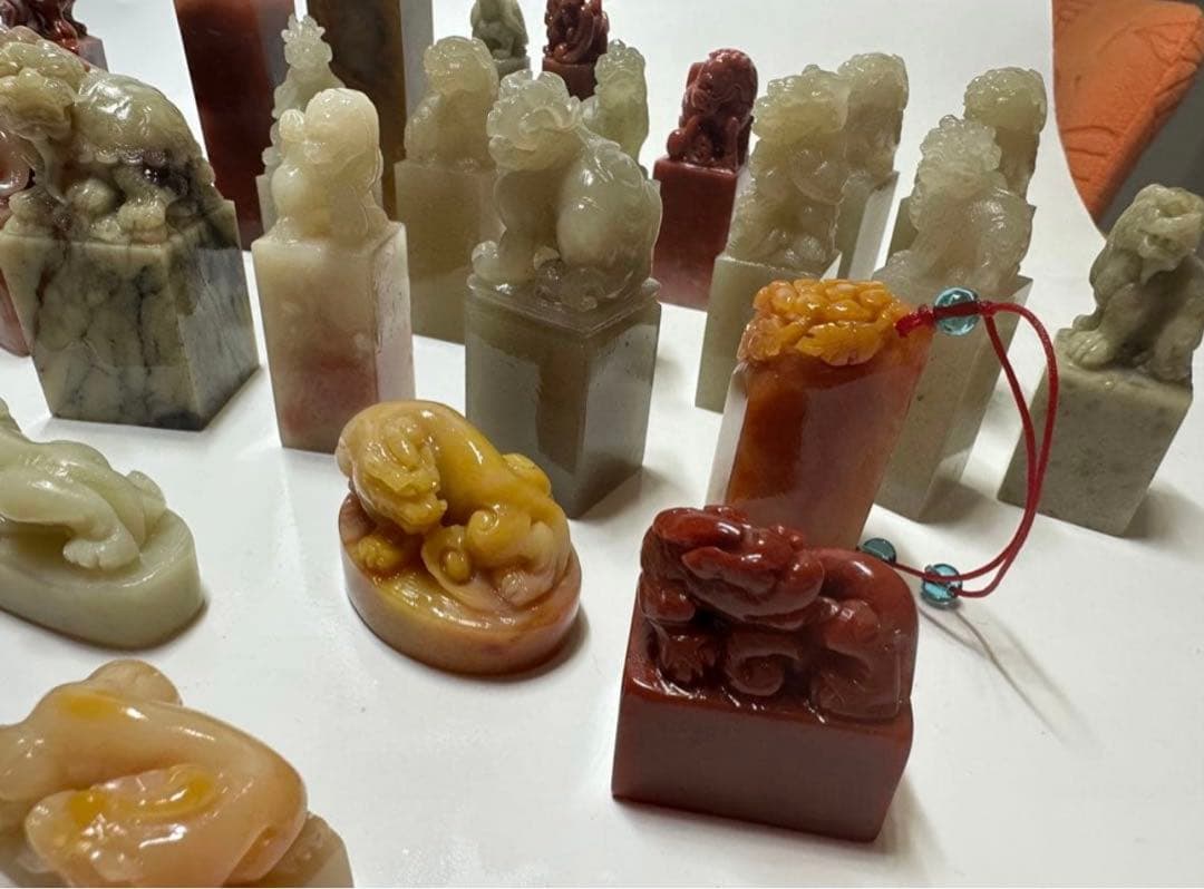 新品未使用　篆刻　印材　印石　まとめ　書道　落款　遊印　45点③