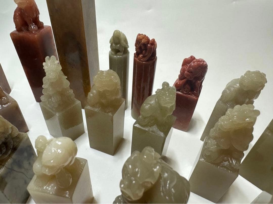 新品未使用　篆刻　印材　印石　まとめ　書道　落款　遊印　45点③