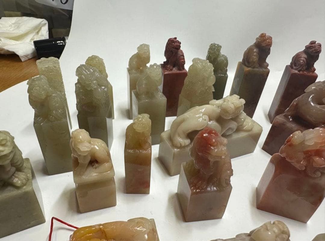 新品未使用　篆刻　印材　印石　まとめ　書道　落款　遊印　45点③