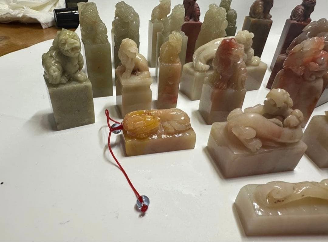 新品未使用　篆刻　印材　印石　まとめ　書道　落款　遊印　45点③