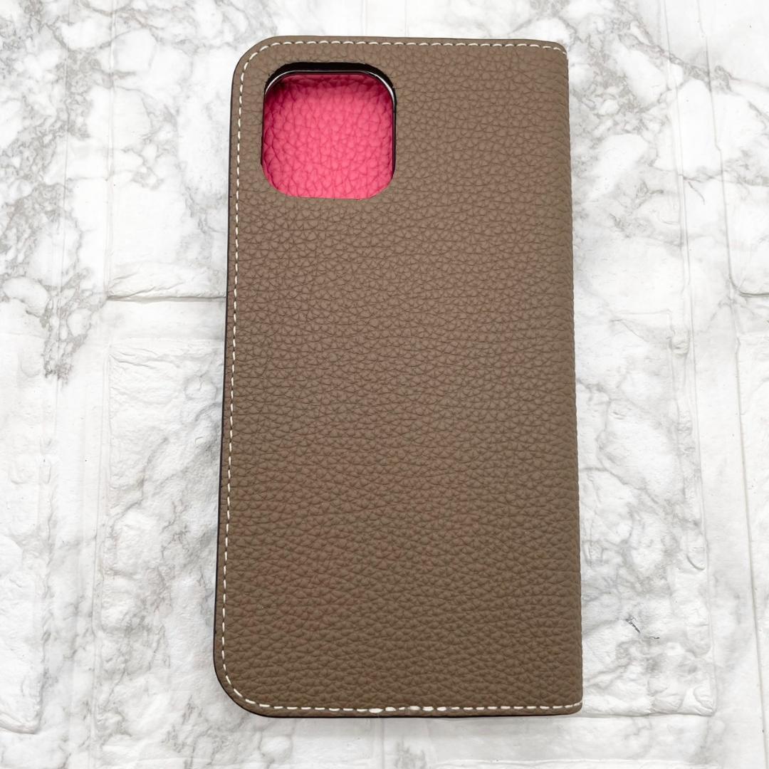 未使用級✨BONAVENTURA iPhone12 ダイアリーケース レザー