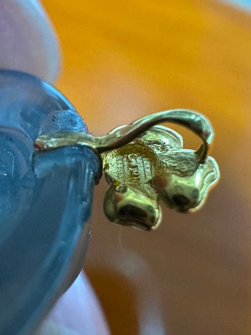 18 K金ゴールド製クラスプ、天然￼冰種本翡翠、笑顔の仏像ペンダン新品鑑定書付き