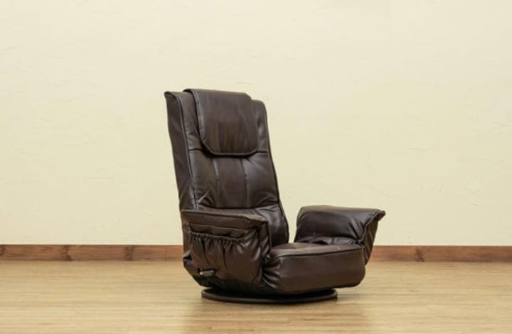 レバー式14段回転座椅子　BK/BR/IV