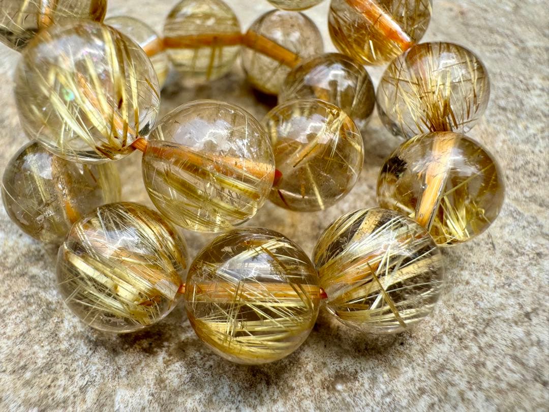 ① ゴールドルチル 高ランク 10mm 丁寧に浄化済み