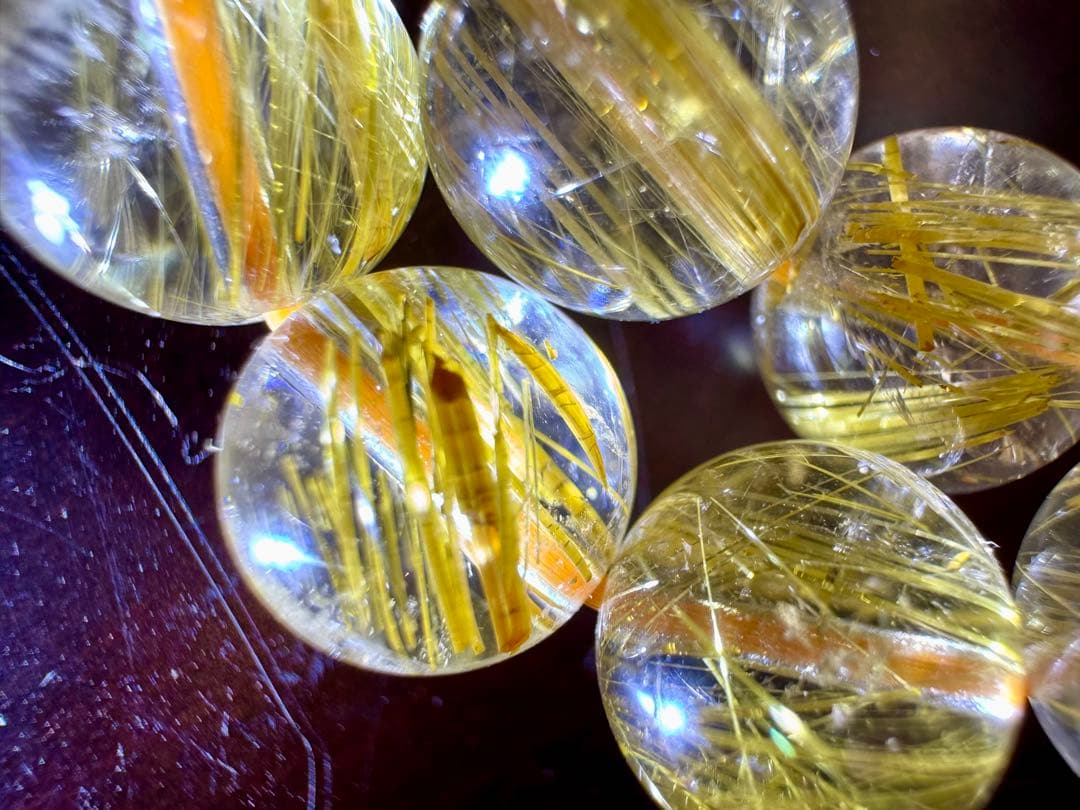 ① ゴールドルチル 高ランク 10mm 丁寧に浄化済み