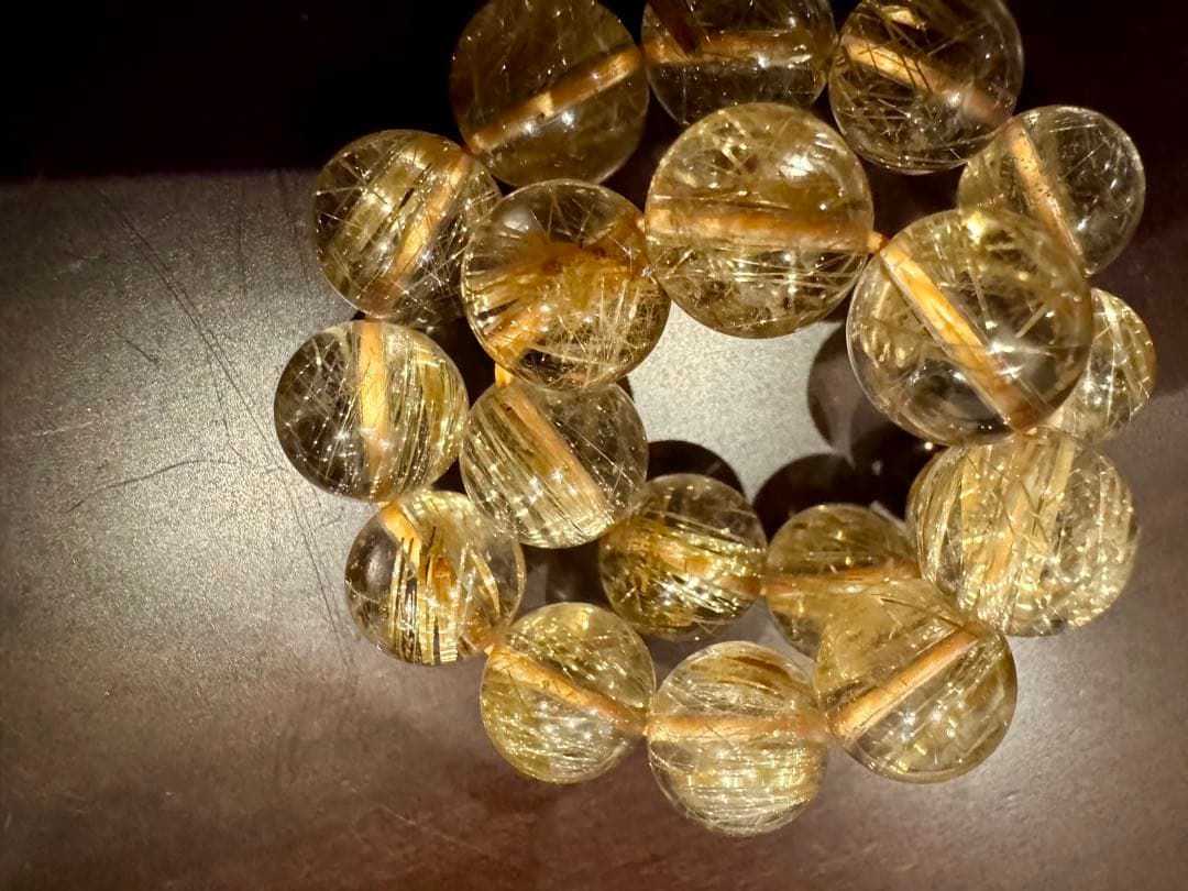 ① ゴールドルチル 高ランク 10mm 丁寧に浄化済み