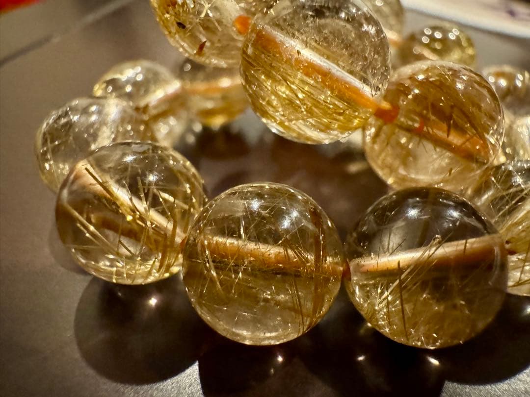 ① ゴールドルチル 高ランク 10mm 丁寧に浄化済み