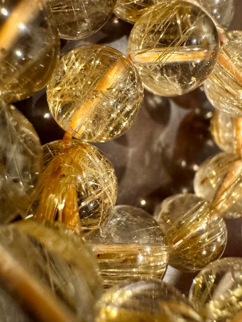 ① ゴールドルチル 高ランク 10mm 丁寧に浄化済み