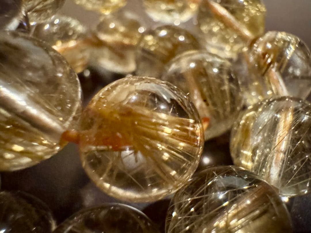 ① ゴールドルチル 高ランク 10mm 丁寧に浄化済み