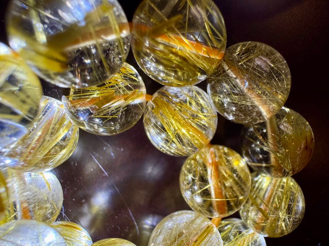 ① ゴールドルチル 高ランク 10mm 丁寧に浄化済み