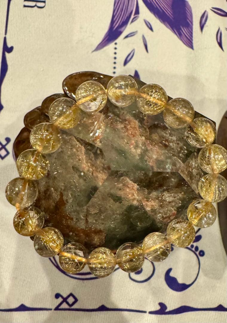 ① ゴールドルチル 高ランク 10mm 丁寧に浄化済み