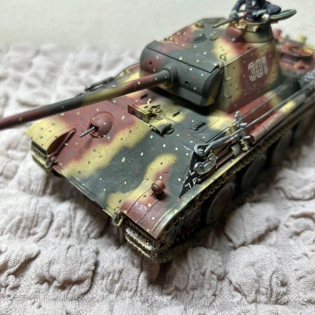 タミヤ 1/48 ドイツ戦車パンサー G型　組立済み完成品