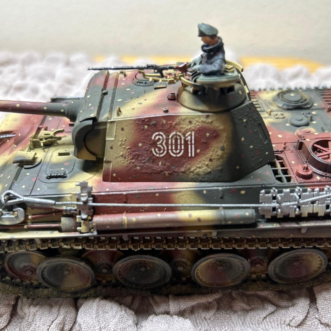 タミヤ 1/48 ドイツ戦車パンサー G型　組立済み完成品