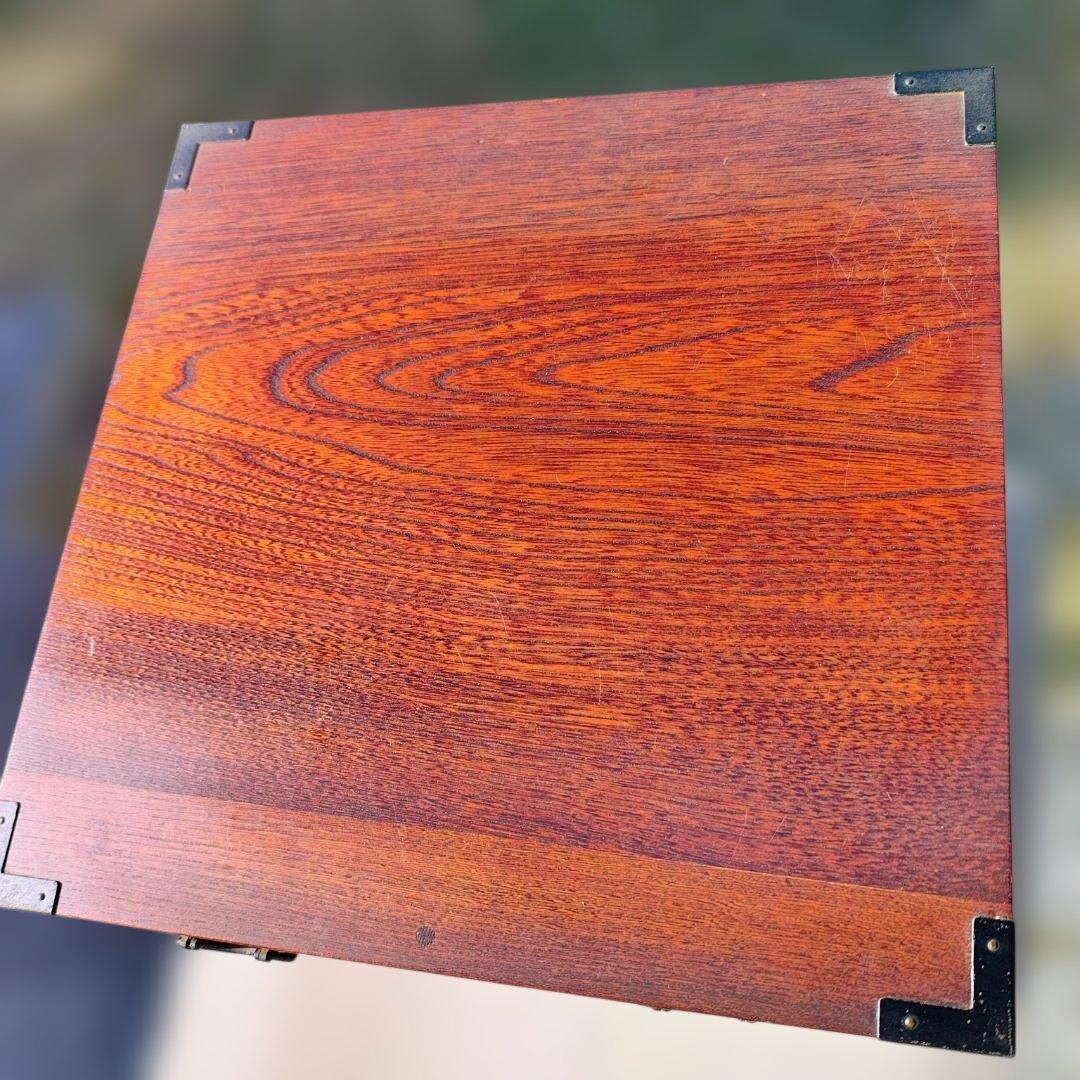 隠し引き出し付き 古家具 レトロ 木製 小引き出し 金具装飾 6杯 5C163