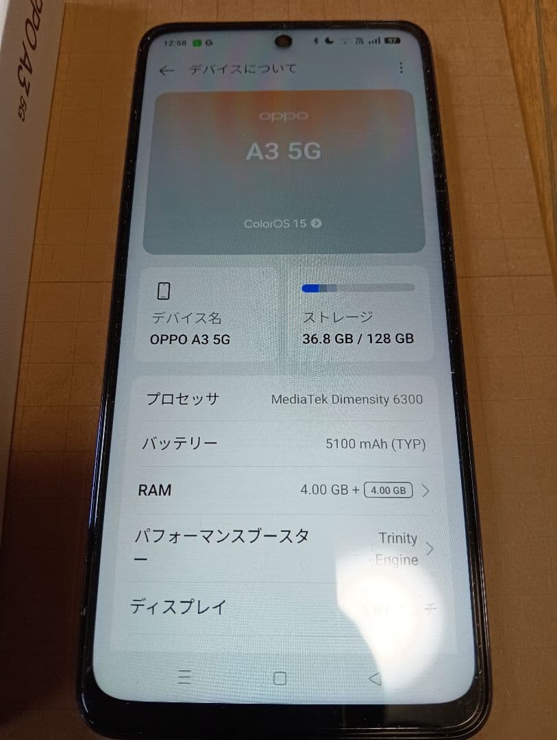 OPPO A3 5G　美品