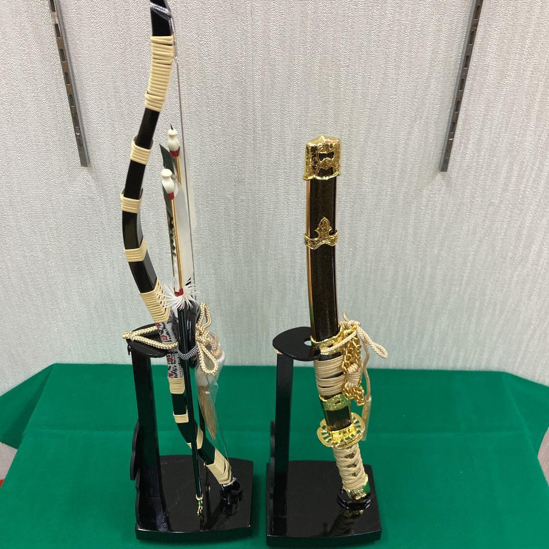 Y5 美品！格安特価！　JT20 弓太刀　五月人形付属　5月飾り弓　5月刀
