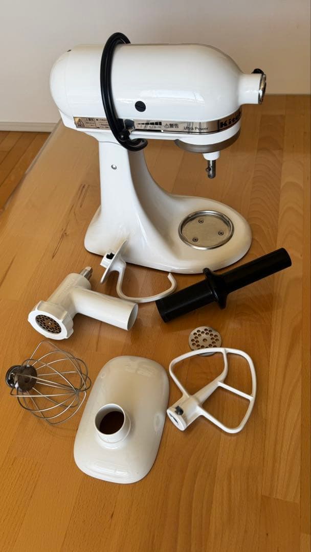 KitchenAid スタンドミキサー ホワイト 付属品あり