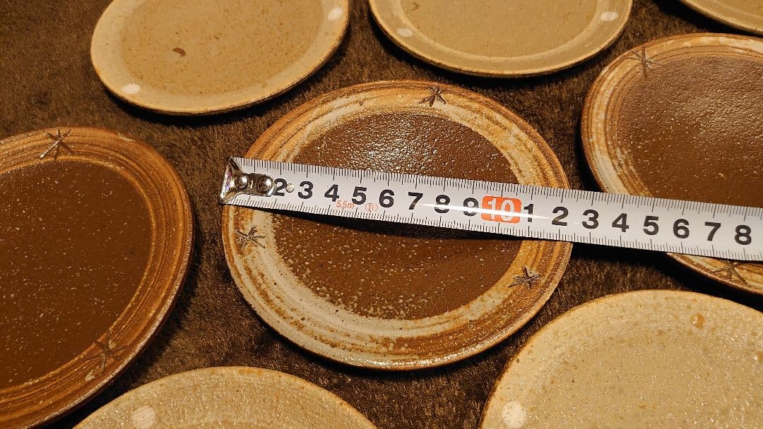 古越前　越前焼　豆皿　菓子皿　２種　１０客