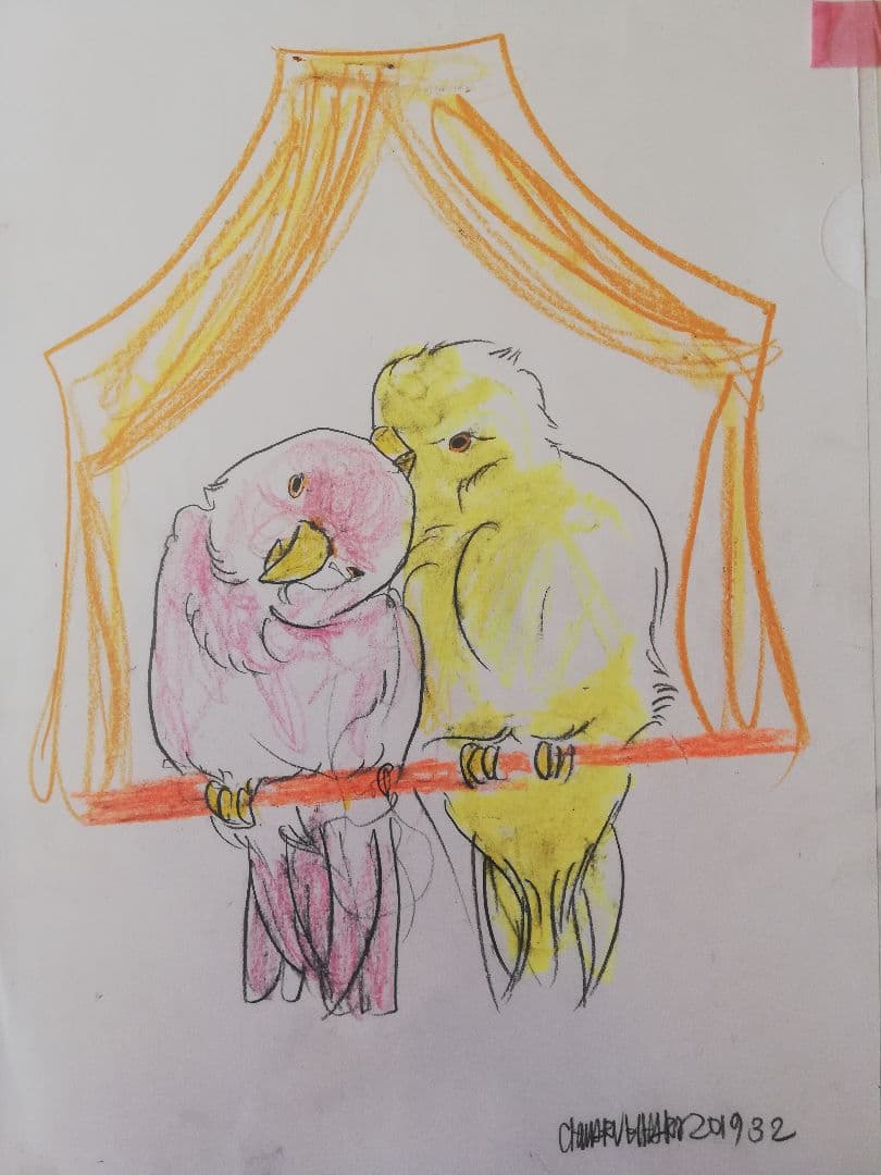 木原千春　ドローイング　3点