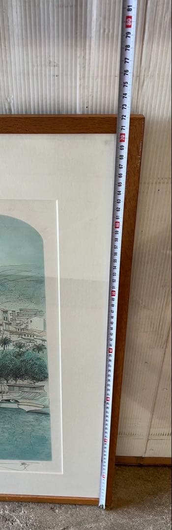 水彩画 海の風景絵画