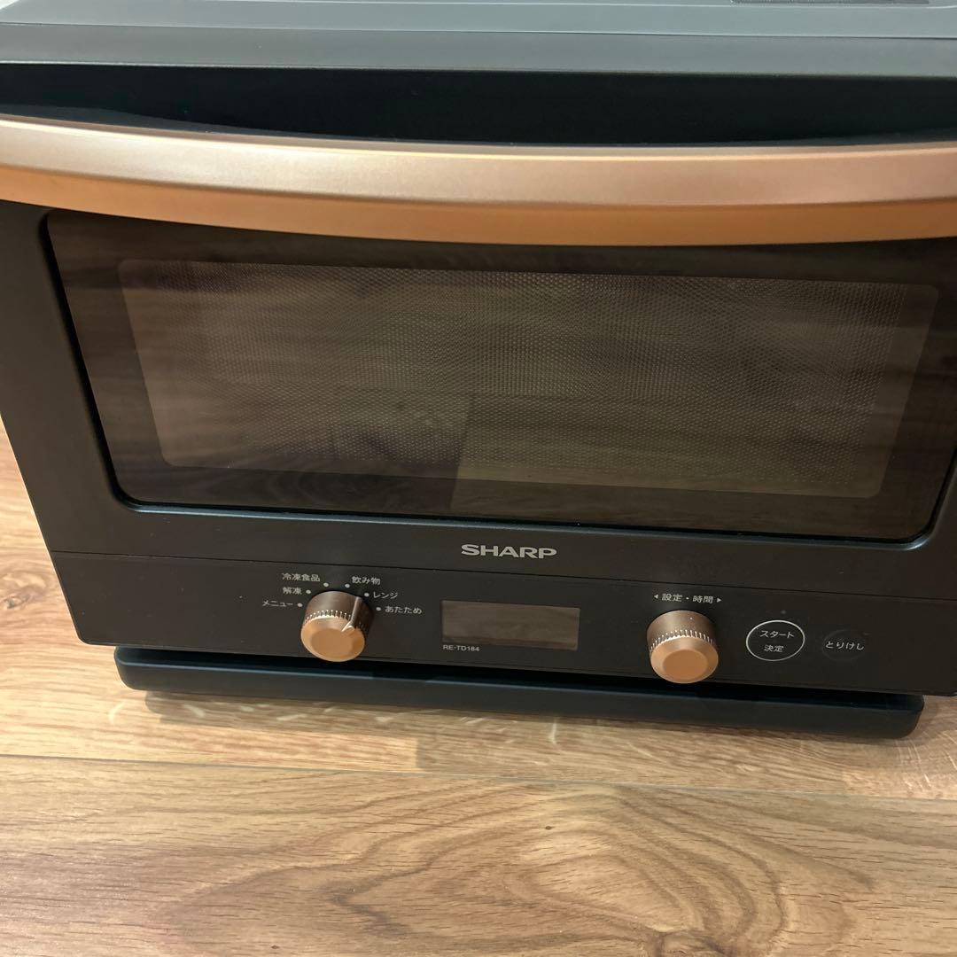 SHARP 単機能電子レンジ RE-TD184-B 2024年製 ブラック