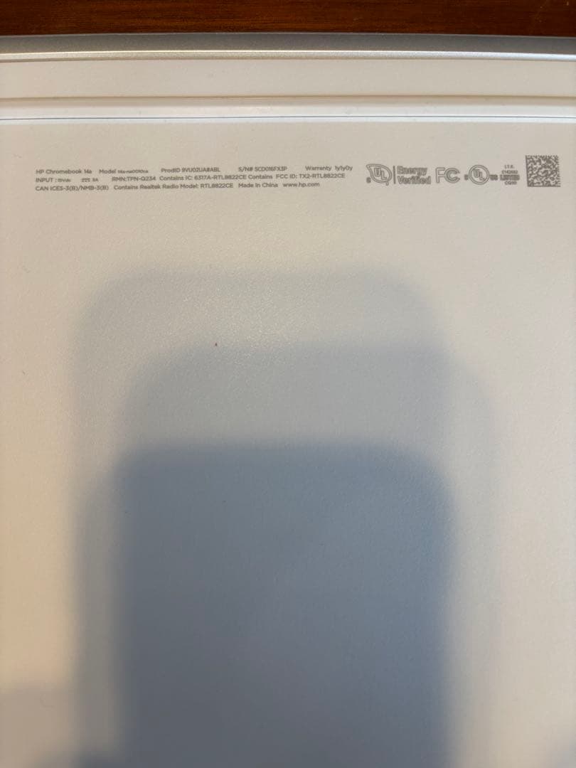 Chromebook本体 HP 14\" Chromebook celeron N4000 - Silver