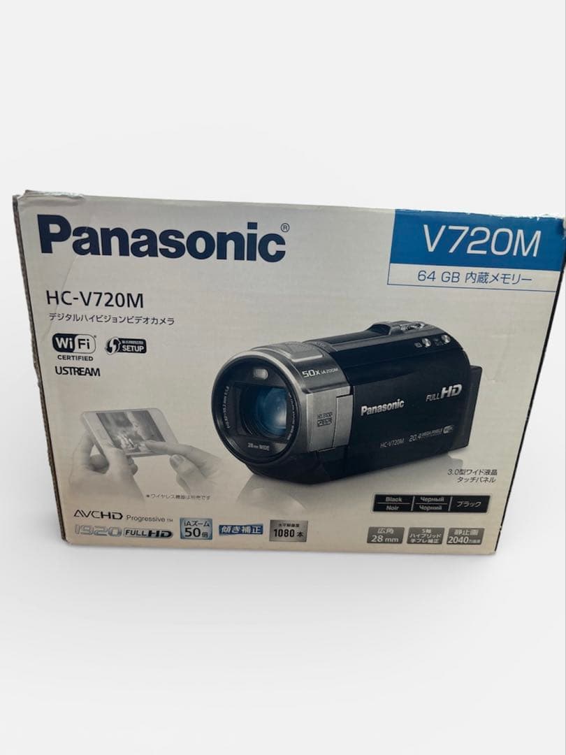 Panasonic HC‑V720M 50倍ズーム 内蔵メモリー搭載 動作良好