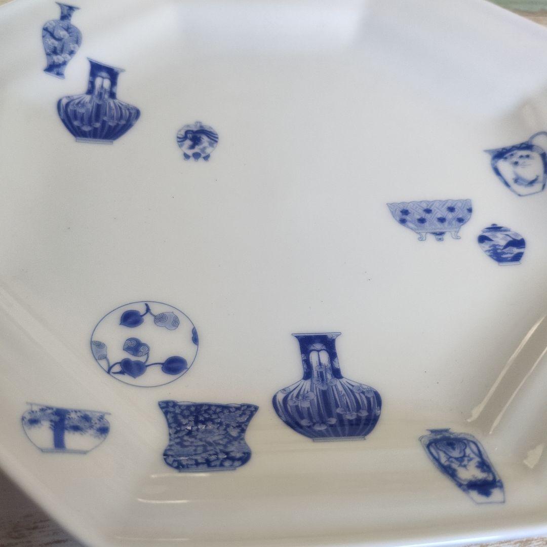 お値下げしました　深川製磁　ブルーチャイナ　盛皿