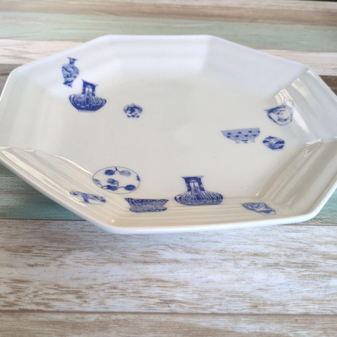 お値下げしました　深川製磁　ブルーチャイナ　盛皿
