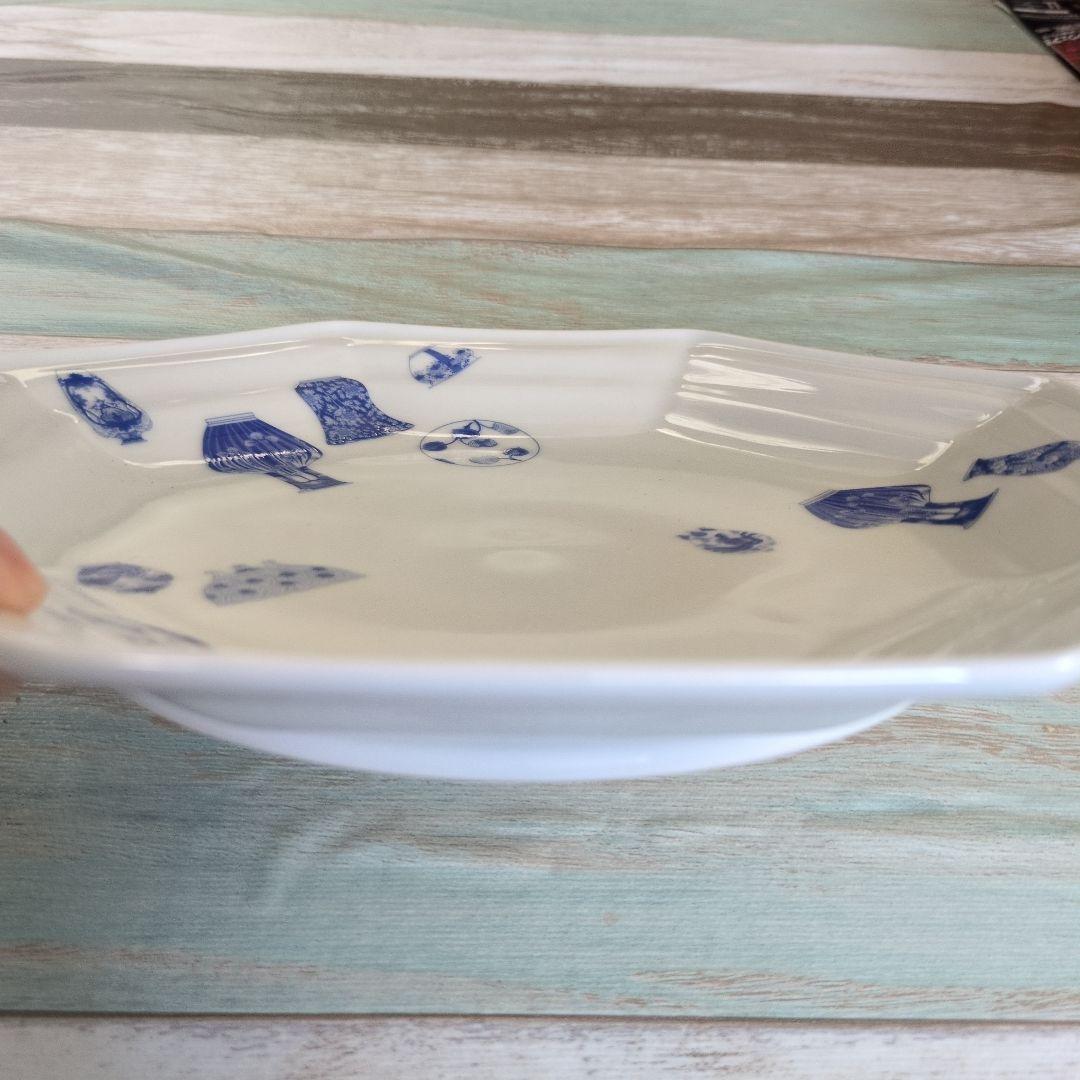 お値下げしました　深川製磁　ブルーチャイナ　盛皿