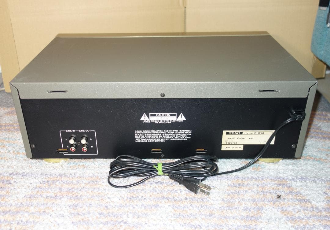 【徹底メンテナンス品】TEAC V-1050 カセットデッキ