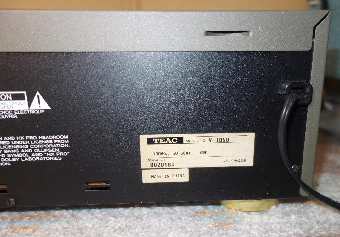 【徹底メンテナンス品】TEAC V-1050 カセットデッキ