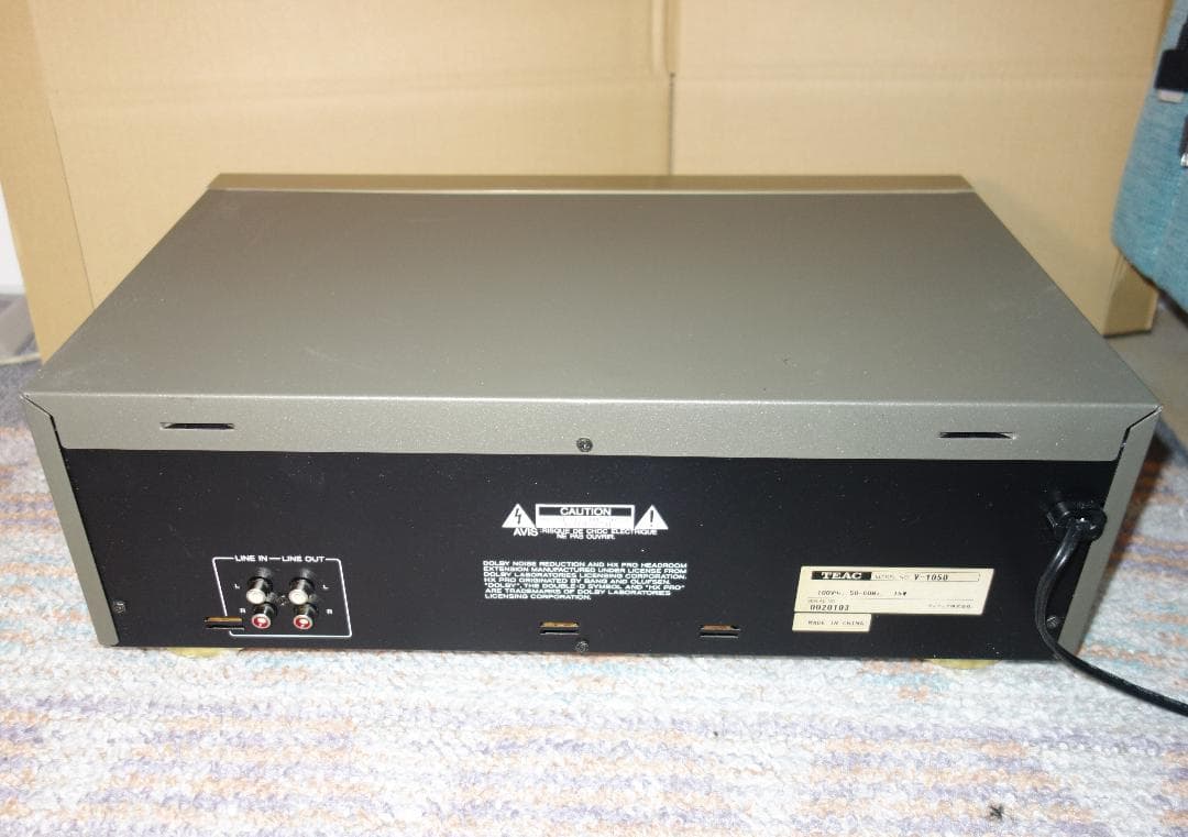 【徹底メンテナンス品】TEAC V-1050 カセットデッキ