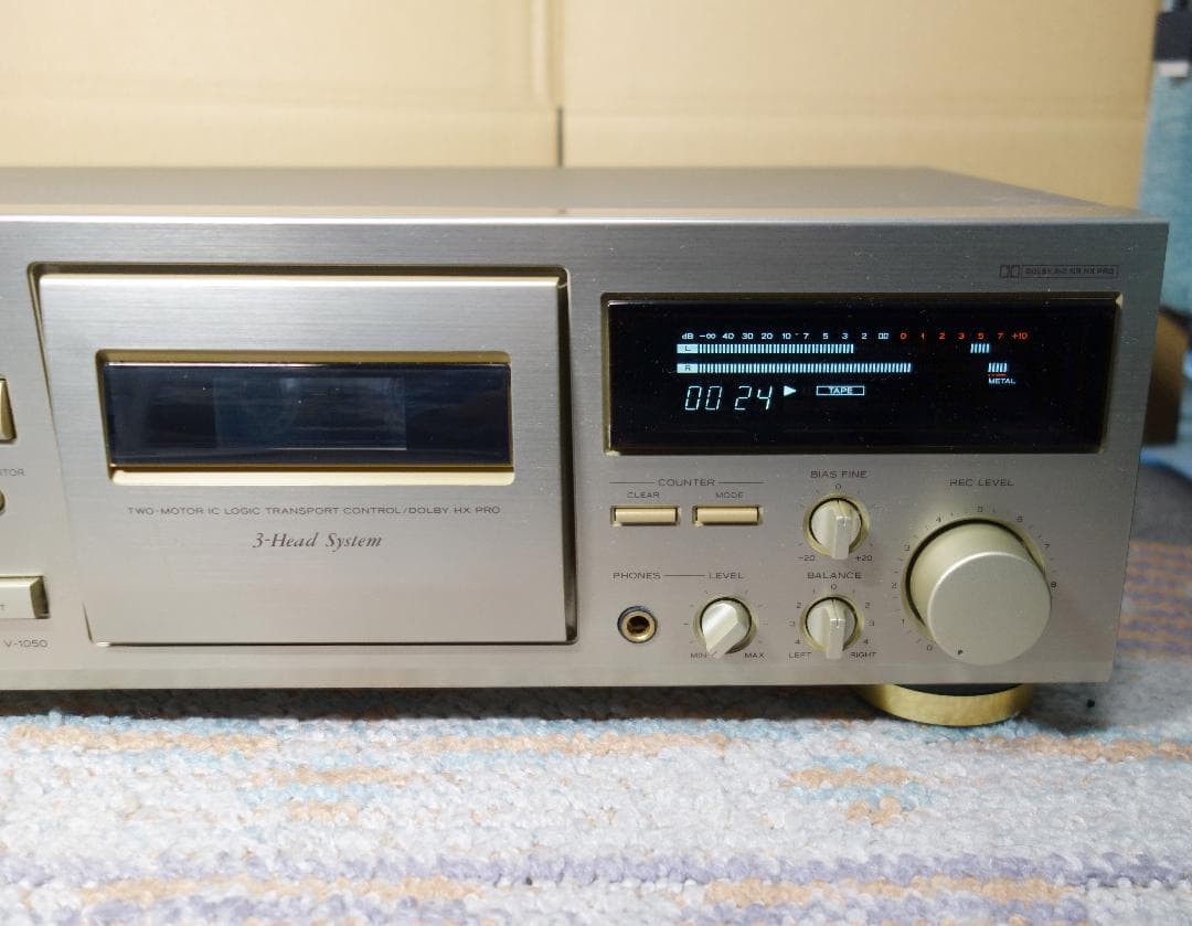【徹底メンテナンス品】TEAC V-1050 カセットデッキ