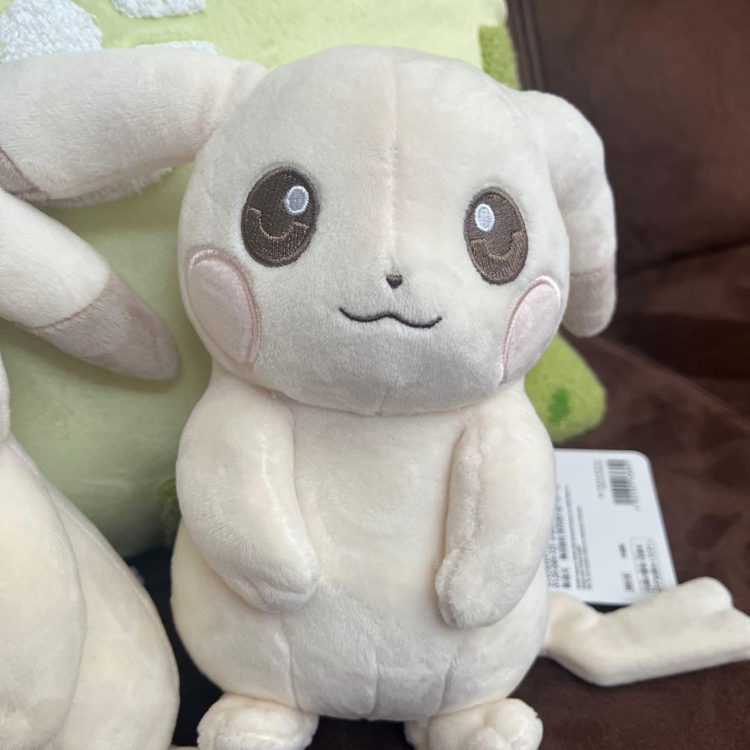 【新品タグ付き】ぽこあポケモン ピカチュウ うすいろ ぬいぐるみ 2点セット