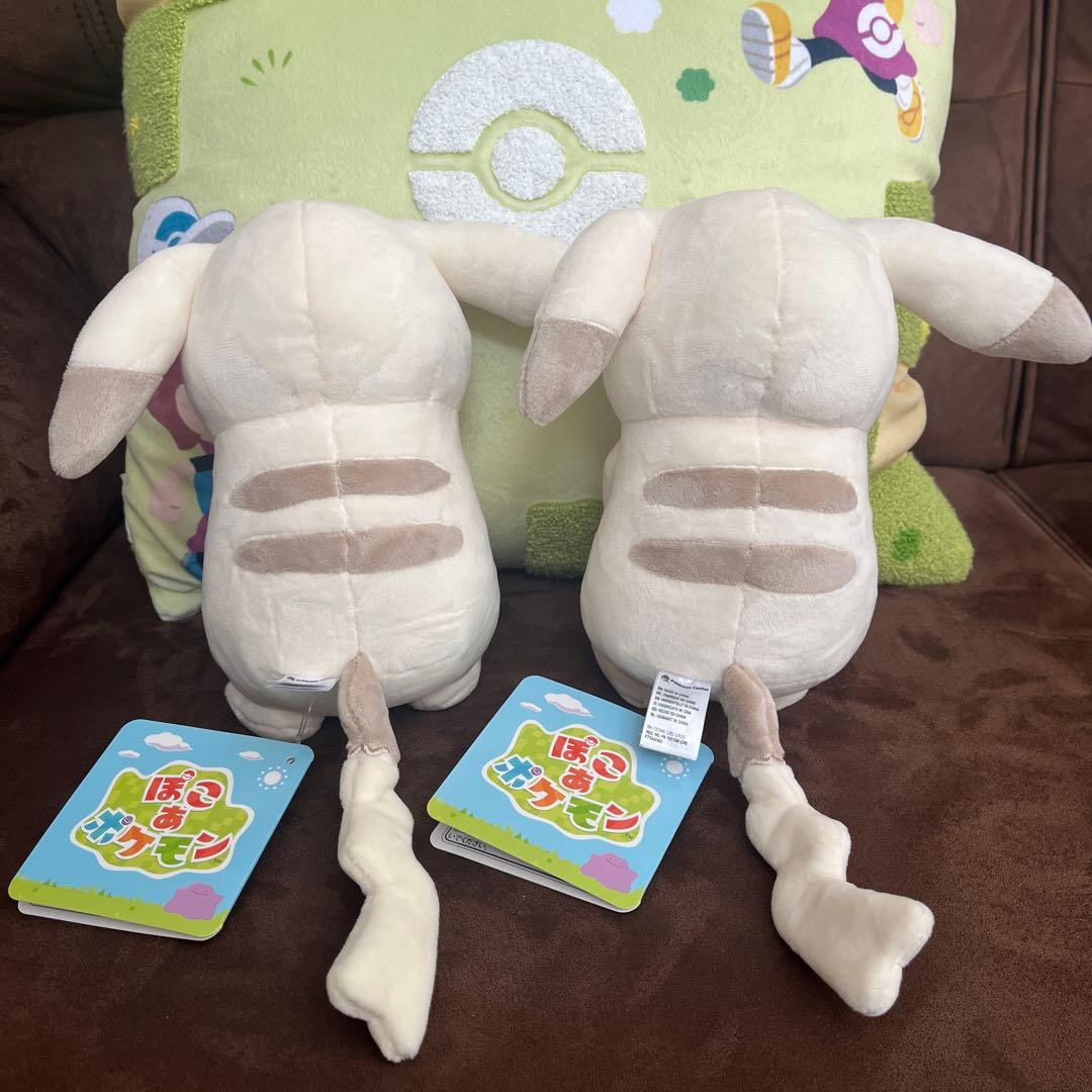 【新品タグ付き】ぽこあポケモン ピカチュウ うすいろ ぬいぐるみ 2点セット