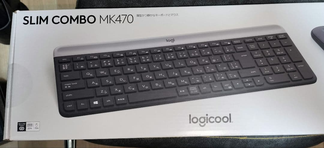 logi ワイヤレスキーボード 日本語配列　SLIM COMBO MK470