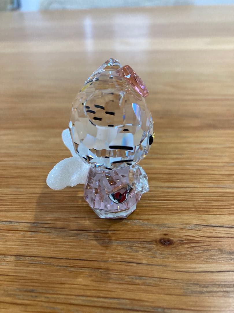 スワロフスキー　キティ　妖精　ピンク　置物　 Hello Kitty Fairy