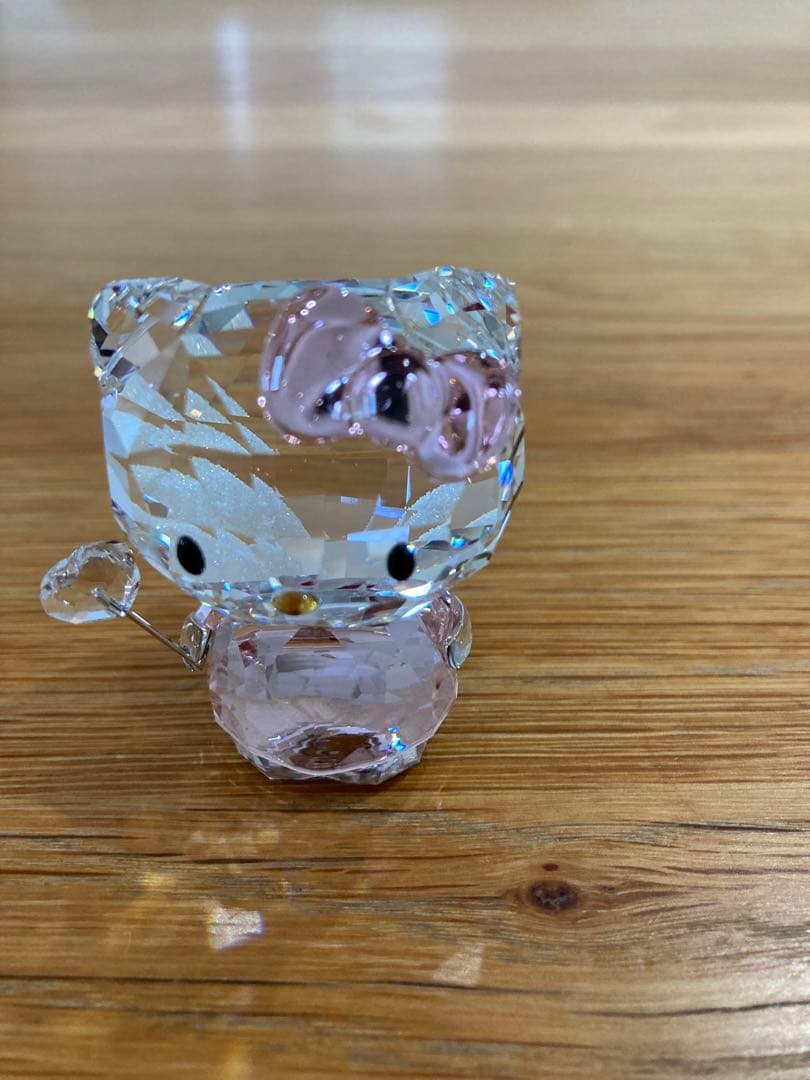スワロフスキー　キティ　妖精　ピンク　置物　 Hello Kitty Fairy