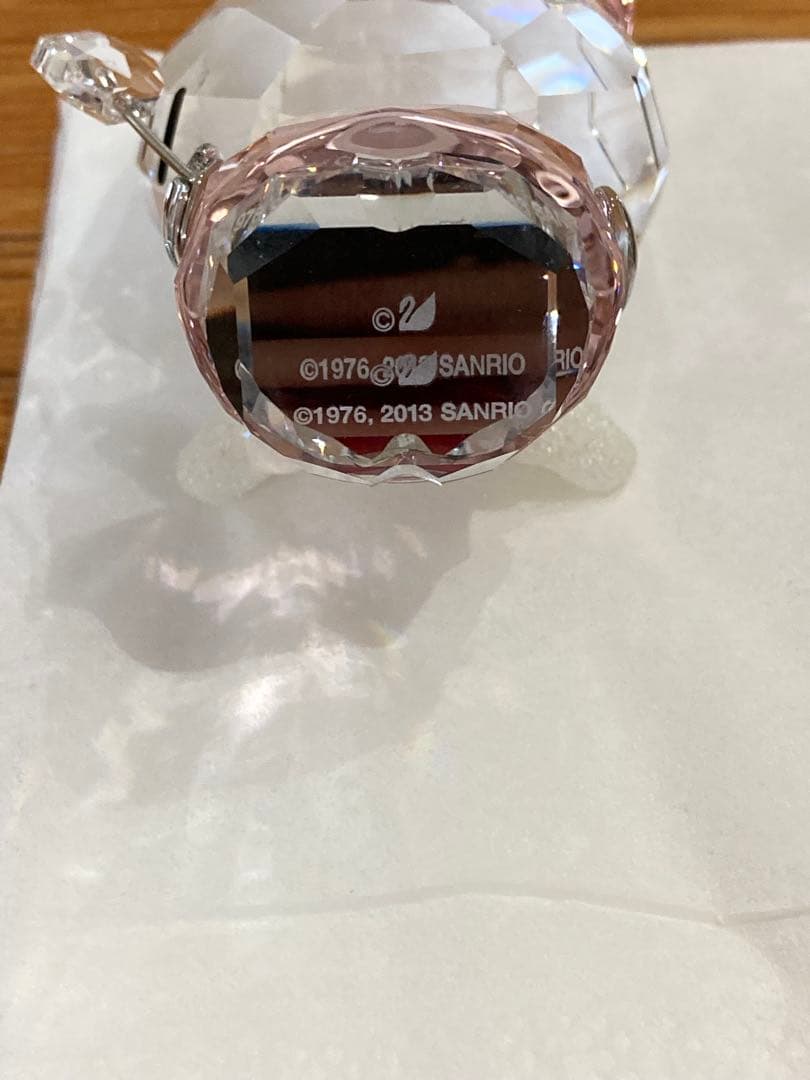 スワロフスキー　キティ　妖精　ピンク　置物　 Hello Kitty Fairy