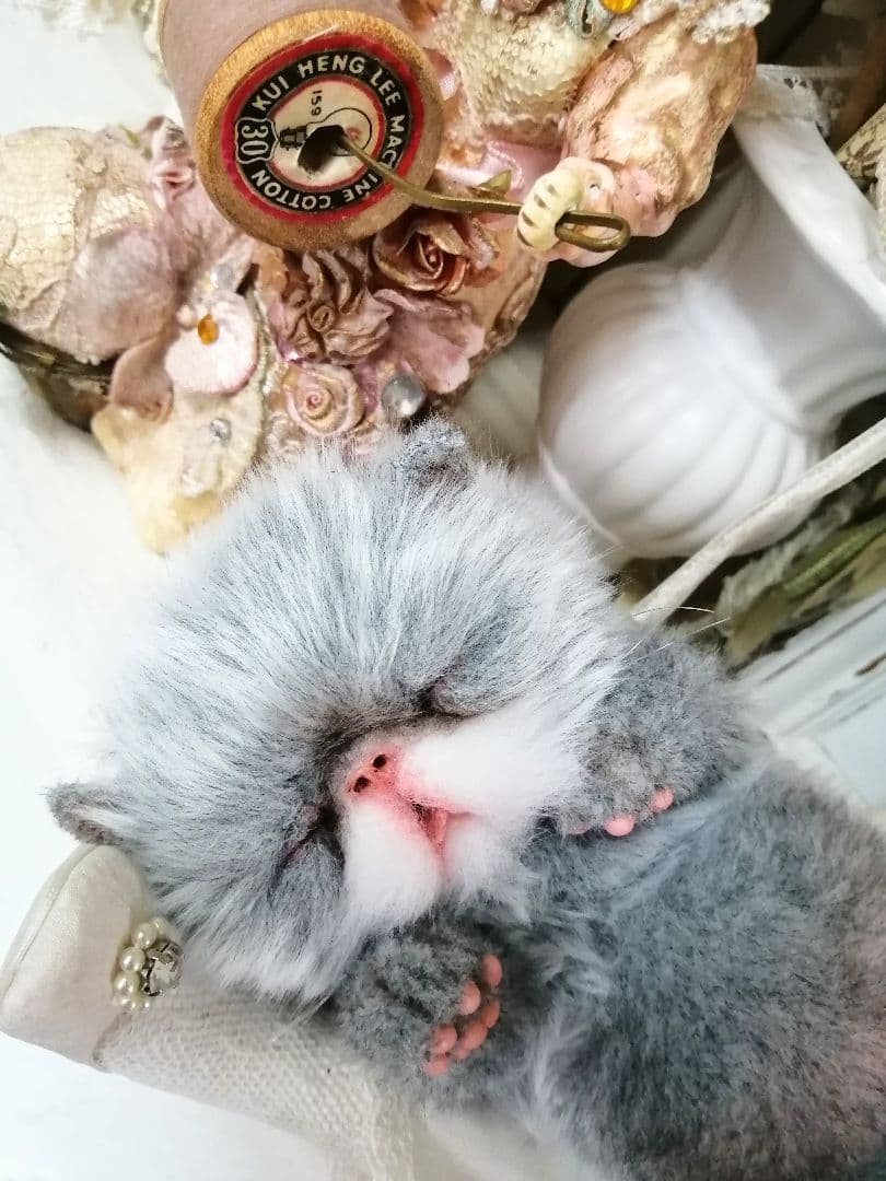 おねむちゃん♡エキゾチックベビー♡子猫♡アートドール♡ぬいぐるみ♡