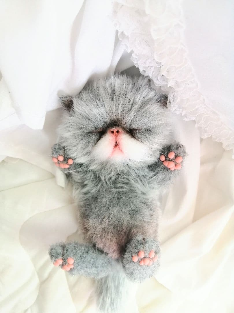 おねむちゃん♡エキゾチックベビー♡子猫♡アートドール♡ぬいぐるみ♡