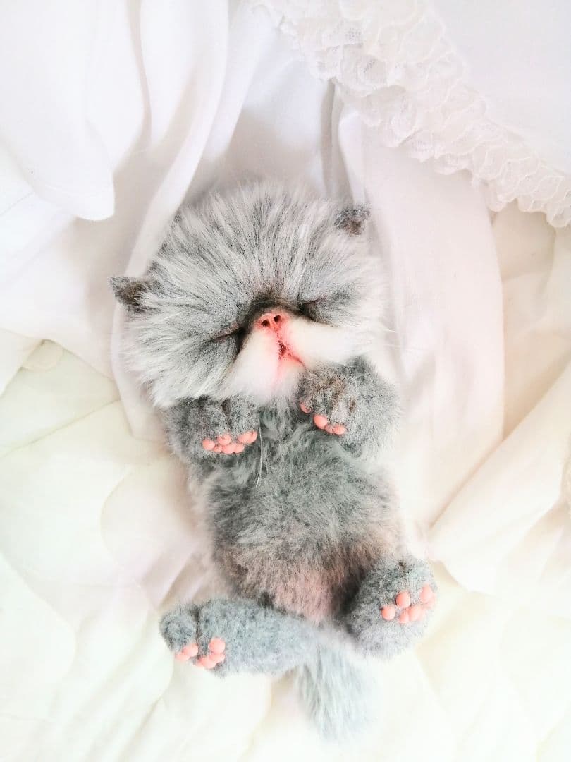 おねむちゃん♡エキゾチックベビー♡子猫♡アートドール♡ぬいぐるみ♡